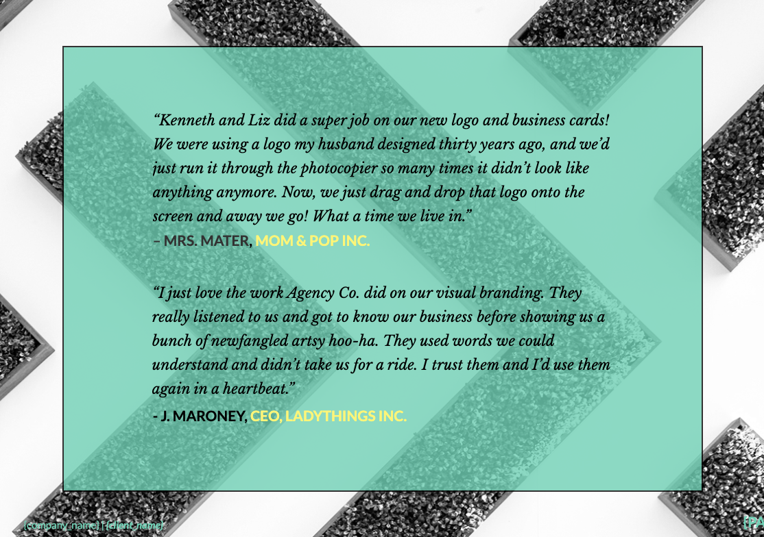 Graphic Design Proposal Template